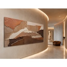 Premium Gül Kurusu Modern Botanik Kanvas Tablo