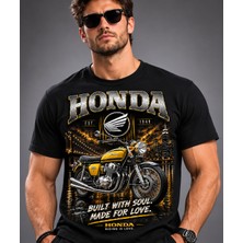 Carismatisort Honda Klasik Motor Motorsiklet Tişört Tshirt