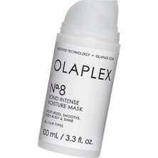 OLAPLEX Nº.8 Bond Intense Moisture Mask, 100 Ml, Saç Bakım Maskesi Çiçekli Beyaz