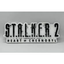 Goka 3D Craft Stalker 2:heart Of Chernobyl Logolu 3D Duvar Dekoru - 23 cm Premium Versiyon (1.5 cm Çift Montaj Setli)