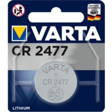 Varta CR2477 Düğme Pil, 1 Adet, Lityum Madalyon, 3 V, Çocuklar Için Güvenli Ambalaj, Elektronik Küçük Cihazlar Için, Araba Anahtarı, Uzaktan Kumanda, Terazi