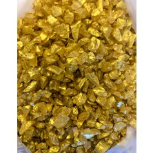 CAS Dekoratif Doğal Taş 4-8 mm | Epoksi, Teraryum, Akvaryum, Saksı ve Resin Art - Altın 4-8 mm - 100 gr