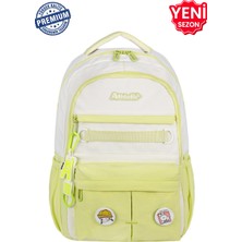 Alanç Gift Ultra Hafif Premium  Unisex Ortaokul ve Lise Okul Sırt Çantası Aksesuarlı Sırta Gizli Cepli