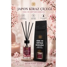 Luvroshe Japon Kiraz Çiçeği Çubuklu Oda Kokusu Kokulu Çubuk Çubuklu Ortam Kokusu , Ofis Ev Banyo Kokusu 50ML