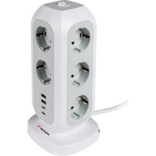 Verbatim 49547 - Eupt-01 Eu Power Tower - 11XAC / 2xusb / 2xtype-C