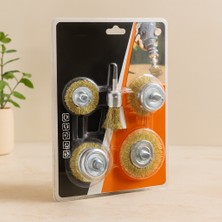 Uravas Store Çelik Tel ve Çanak Fırça 5'li Set