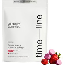 Cellular Nutrıtion Time-Line Mitopure Urolithin A  500MG  60 Gummies.usa Menşei..97.