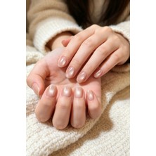 Easy Beauty Small Kedi Gözü Kısa Tırnak 10 Adet Takma Tırnak Seti Kutulu