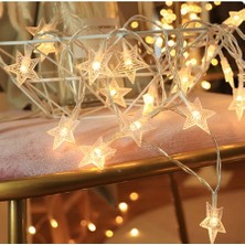 Uravas Store Yıldız 10M 60 LED Gün Işığı Yıldız Boyutu:3,5cm Mz-16-17