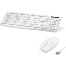 Uravas Store Klavye ve Mouse Seti - Beyaz KM8519