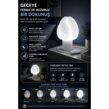 BB Craft Modern Dekoratif USB LED Masa Lambası-Abajür – Işık Şiddeti Ayarlanabilir – Beyaz+Gün Işığı LED Renk Seçenekleri