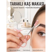 Hace Bazaar Kavisli Kaş Kirpik Düzeltici Bıyık Alma Taraklı Kaş Makası Yüz Bakım Seti Makas