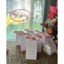 Glow-Candle by You 50 Adet Kişiselleştirilebilir Hediyelik Bubble Mum | Doğum Günü | Baby Shower | Kutlama