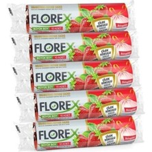 Dofix Büzgülü Çilek Kokulu Orta Boy Çöp Poşeti - 5 Rulo 55*60