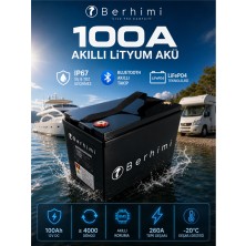 Berhimi 100A Smart Lityum Akü (Bluetooth)