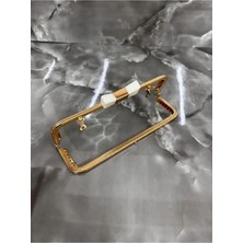 Velanee 20 cm Beyaz Fiyonk Detaylı Gold Metal Çanta Bursu 1 Adet