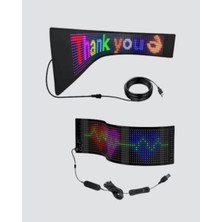 Techugo LED Matrix Piksel Panel Işığı USB Uygulama Kontrollü Kaydırmalı Yazı Ekranı