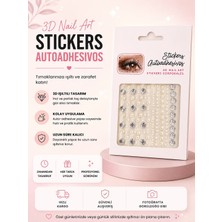 Kuzey Aksesuar Parlak Taşlı Kendinden Yapışkanlı Yüz Taşı Sticker Seti (1 Adet)