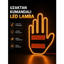 Techugo LED Işık El Işareti Araç Camı Için Uzaktan Kumandalı