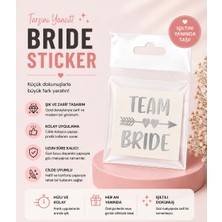 Kuzey Aksesuar Bride Gold Renkli Altın Sarısı - Gümüş Geçici Dövme Bekarlığa Veda Partisi (1 Paket Içerisinde 10 Adet)
