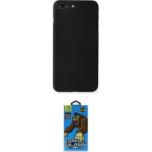 Marsilyan™- iPhone 7 Plus Kılıf Yadigar Yansıma Serisi - Beyaz 18D Cam Ekran Koruyucu