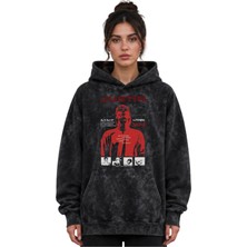 Sevbano Justin Bieber Şarkıcı Baskılı Unisex Oversize Yıkamalı Premium Hoodie Sweatshirt