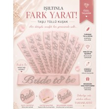 Kuzey Aksesuar Taşlı Bride To Be Yazılı Gold-Gümüş Renk Seçeneği