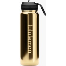 Lululemon Back To Life Sport Bottle 710 ml (24 Oz) Straw Lid Paslanmaz Çelik Matara