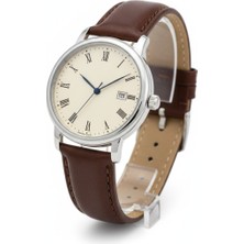 Rower Classic Analog Wristwatch With Leather Strap