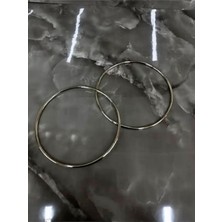 Velanee 15 cm Silver Yuvarlak Metal Çanta Sapı 2’li Set