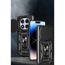 Etorva Store Xiaomi Redmi Note 14 Pro Plus Kılıf Pars Lens Yüzüklü Silikon - Yeşil