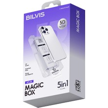 Etorva Store Apple Iphone 12 Bilvis 5in1 3D Magic Cam Ekran Koruyucu - Siyah