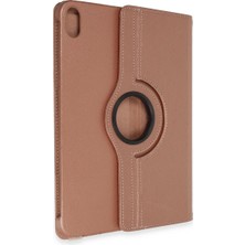 Etorva Store Apple Ipad 2022 10.9 (10.nesil) Kılıf 360 Tablet Deri Kılıf - Rose Gold