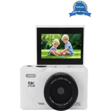 Etorva Store 5k 75MP Hd Dijital Kamera 18X Dijital Zoom, Flaşlı,3.0 Inç Ekranlı Fotoğraf Makinesi