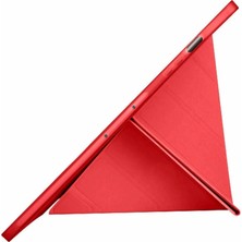 Etorva Store Samsung Galaxy X510 Tab S9 Fe 11 Kılıf Kalemlikli Mars Tablet Kılıfı - Kırmızı