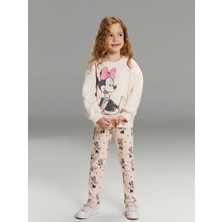 Lc Waikiki Yeni Sezon Minnie Mouse Baskılı Kız Çocuk Tayt