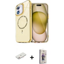 Marsilyan™- iPhone 11 Kılıf Kıvılcım Form Prime - Siyah Bilvis 3D Cam Ekran Koruyucu + Renkli Kamera Lens Koruma Cam - Pe