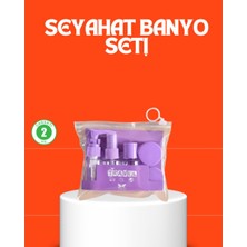 5 Parça Seyahat Kişisel Bakım Seti Şişe Sprey Krem Kutulu