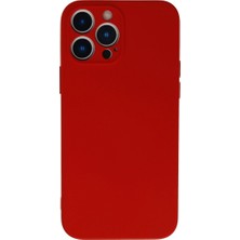 Etorva Store Apple Iphone 13 Pro Kılıf Nano Içi Kadife Silikon - Kırmızı