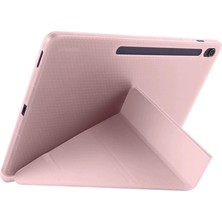 Etorva Store Apple Ipad Pro 11 (2024) Kılıf Kalemlikli Hugo Tablet Kılıfı - Rose Gold