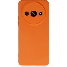 Etorva Store Xiaomi Redmi A3 4g Kılıf Nano Içi Kadife Silikon - Turuncu