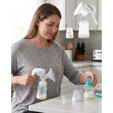 Bpa Içermez Manuel Anne Sütü Pompası Biberon Başlıklı Ergonomik