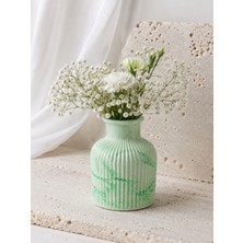 Pelkan Atelier     Orman Mermer Desenli El Yapımı Dekoratif Beton Vazo | Mini Çiçek Vazosu