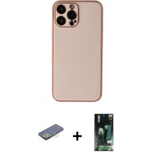 Marsilyan™- iPhone 13 Pro Max Kılıf Yadigar Klasik - Şeffaf 360 Full Body Arka Koruyucu + Renkli Kamera Lens Koruma Cam - Sı