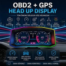 OEMTR Ally P4 Obd2 + Gps Head Up Display Hud Dijital Hız GÖSTERGESI-1852