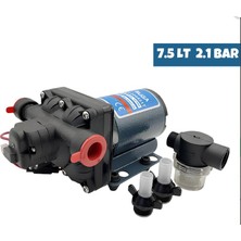 Suga Karavan & Tekne Hidrofor Pompası 12V 7.5 Litre 31 PSI/2.1 Bar