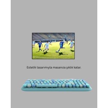 ALFA AKSESUAR 03 Retro Daktilo Stilli Kablosuz Klavye Mouse Seti – Sessiz ve Şık