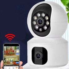 ALFA AKSESUAR 03 Yosee Uygulama Çift Kameralı Wifi Bağlantılı Gece Görüşlü Ev Tipi Güvenlik Kamerası