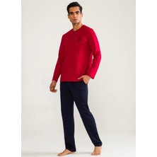 ALFA AKSESUAR 03 D's Damat 01005 Uzun Kol Pijama Takımı