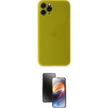 Marsilyan™- iPhone 11 Pro Kılıf Yadigar Yansıma Serisi - Siyah 3D Antistatik Mat Seramik Nano Ekran Koruyucu